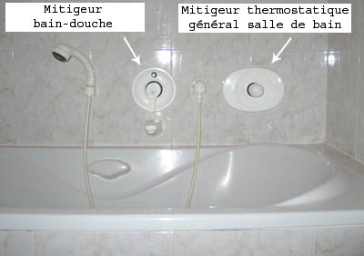 Mitigeur thermostatique pour la salle de bains